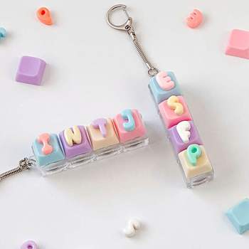LED MBTI 키캡 키링 만들기 2개 키보드 클릭커 딸깍이 나만의키링만들기 DIY키링 키캡열쇠고리