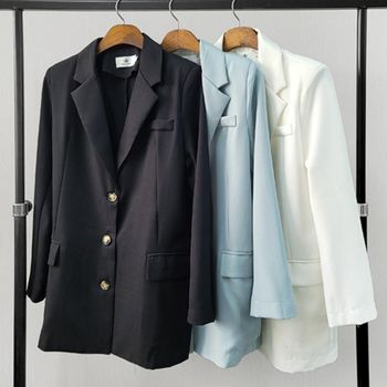 위너즈 RWHQ3831 베이직 롱자켓 UUW002 오버핏 자켓 패션라인