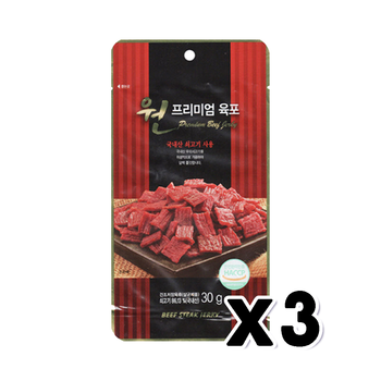 리피아 원 프리미엄 육포 술안주간식 30g x 3개