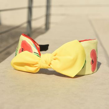 3Colors 플라워 헤어밴드 드로잉 스카프 튤립