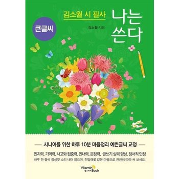 나는 쓴다 김소월(큰글씨)* 시니어를 위한 하루 10분 마음정리 예쁜글씨 교정