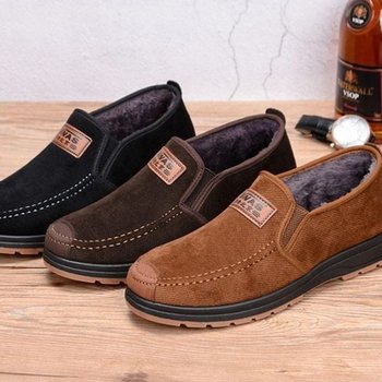 털신발 방한 모카신 스타일 로퍼 겨울부츠 효도화 T-V