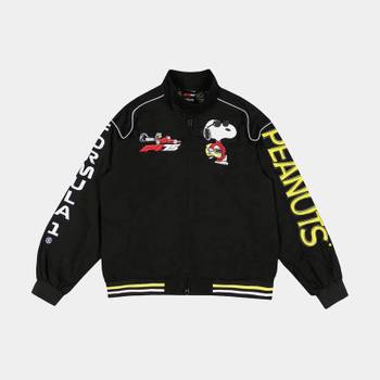 [해외] Insomniac F1 x 스누피 Peanuts Pit 크루 Joe 쿨 레이싱 맨즈 라이프 자켓 검 블랙 화이트 흰F17