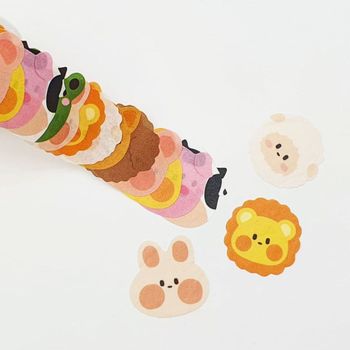 동물원 GX87QL58 귀여운 스티커 100p