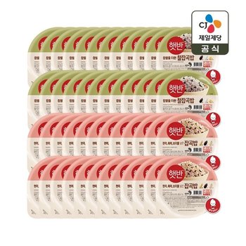 햇반 찰잡곡밥 210g x24개+잡곡밥 210g x24개