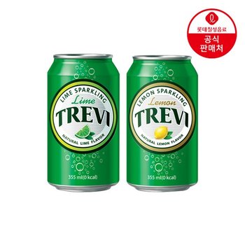 롯데칠성 트레비 355ml 캔 x 24개 라임/레몬