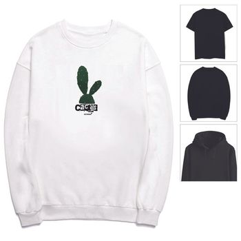 키밍 선인장 티셔츠 토끼모양 초록식물 맨투맨 후드티 기본티