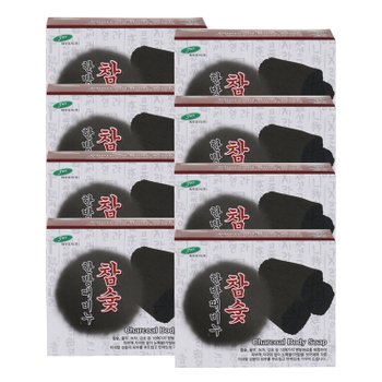 (8개)한방 때비누 참숯 110g /목욕 세신 한방비누 각질제거