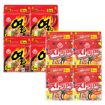 e오뚜기 진라면 20봉 + 열라면 20봉[35764650]