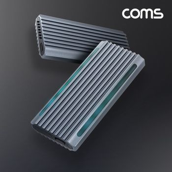 M.2 NVMe NGFF SSD 외장하드 케이스 원터치분리 RGB LED USB 3.1 10Gbps