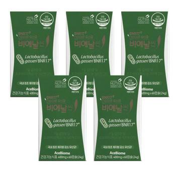 유산균 비에날씬 400mg x 60캡슐_5개-SDL- (S27718663)