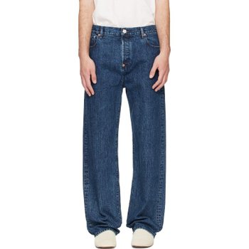 [해외] 겐조 블루 겐조 파리 겐조 시그니처 스트레이트 핏 데님 진 FG65DP3366U3 MEDIUM70 0ST.0O0NE B