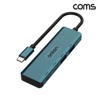 TBZ Coms USB 3.2 Gen2 4포트 허브 10Gbps C타입 x 2 A타입 x 2 FW035