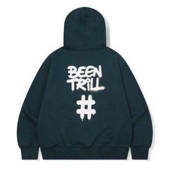 [빈트릴] 스프레이 해시태그 후드 그린 BA253HM005GE_IC