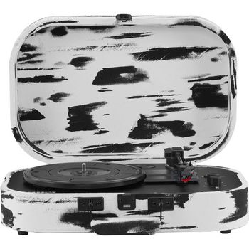 [해외] 영국 크로슬리 턴테이블 Crosley CR8009B-BW Discovery Vintage Bluetooth in/Out 3-Speed Belt-