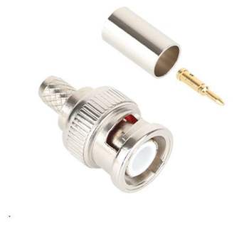 BNC 4C 압착 커넥터 동축 케이블 50옴 100개 rg59케이블 rg59젠더 rg59커넥터 동축케이블