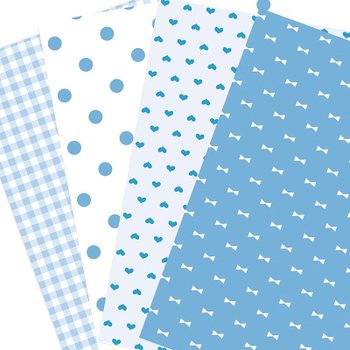 [해외] Ecao 디자인 종이 A4 세트 블루