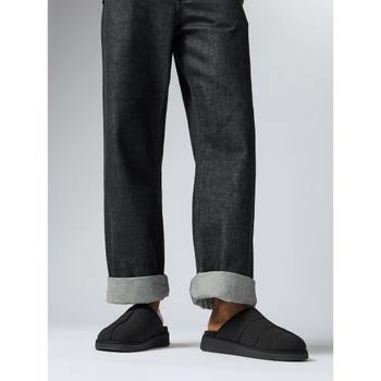 [FITFLOP][삼성물산공식] 남성 GENFF 패디드 바이오플리스 라인드 립스탑 슬리퍼  블랙 FT69K1P0