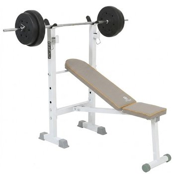비에스 헬스용품 그랜드 벤치프레스 50kg 세트 (중봉 150cm + PVC바벨 40kg)