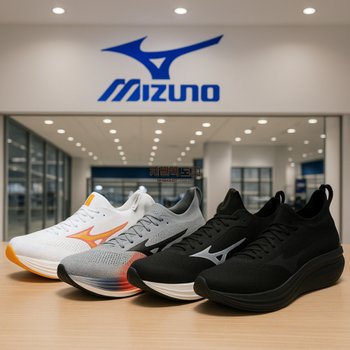 [해외] 미즈노 네오젠 남녀공용 런닝화 마라톤화 조깅화 블랙 화이트 하나비 그레이 레드