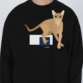 상세설명 참조 키밍 피라미드 고양이 티셔츠 아비시니안 긴팔 맨투맨 기본티