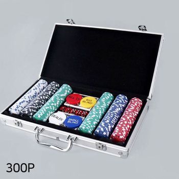 홀덤펍 국제규격 경기용 카지노칩 세트 300개 보드게임용품