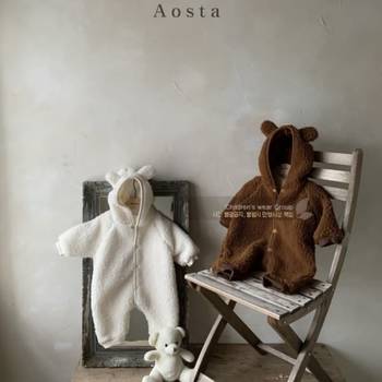 [조이키즈]여아 남아 가을 겨울 램램 아우터 곰 슈트하디베오