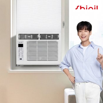 신일 창문형 미니 에어컨 소형 저소음 실외기 없는 셀프설치 벽타공x 친환경 냉매