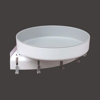360도 AGWT4019 코너 선반 (화이트) DK32