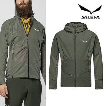 살레와 남성 페드록 폴라라이트 윈드 후드 자켓 페이디드그린