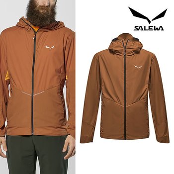 살레와 남성 페드록 윈드 후드 자켓 봄베이브라운