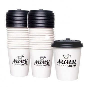 테이크아웃 뚜껑종이컵 11cm 20세트 커피컵 일회용컵 (WC75981)