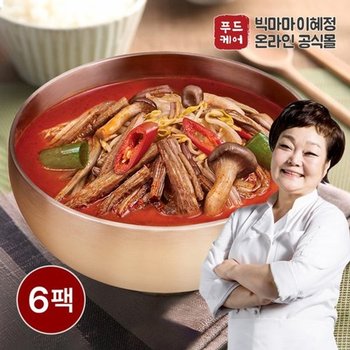 든든한끼 육개장 500g 6팩
