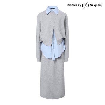 민소매 셔츠 맨투맨 레이어드 스커트 셋업 (NP3OW006L0)