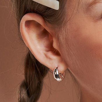 [Hei][유라,정은채,공승연,장나라,심소영,한혜진 착용]full moon one-touch earring
