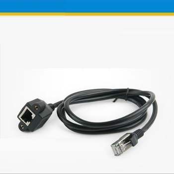 RJ45 490UNP56 랜 포트 연장 케이블 MF 1M STP CAT5e BU606