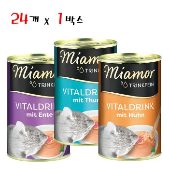[오늘출발] 미아모아 바이탈 캣 드링크 135ml x 24개 1박스 고양이캔