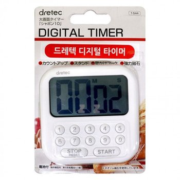 드레텍 SXJF7655 디지털 타이머 T-544-PP/스톱워치/카운터다운/쿠킹타이머/주방/요리/제과제빵