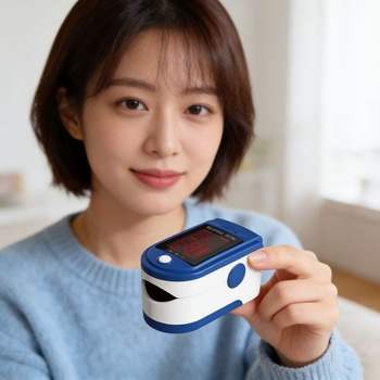 산소포화도 측정기 손가락 맥박 심박수 혈중산소 측정 자가 건강체