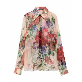 [해외] 여성 셔츠 롱 슬리브 실크 위드 플로럴 프린트 F5R64TIS1Y7H25PR Multicolo