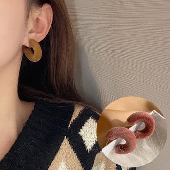 더애디 벨벳 엔틱 패션 귀걸이