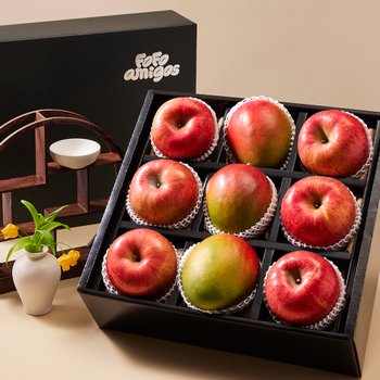 [SSG상품권증정이벤트][2/2일부터 순차출고]프리미엄)강원도사과애플망고세트(사과6,애망3)