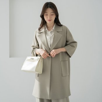 엄마옷 마담4060 [클래씨마담] 자켓 데일리 중년여성 원버튼포켓미...