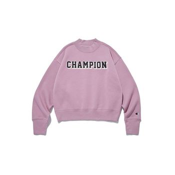 Champion 여성 Heavy Cotton Poly 기모 스웨트셔츠 라이트바이올렛 CKTS2F376V1_P365727313