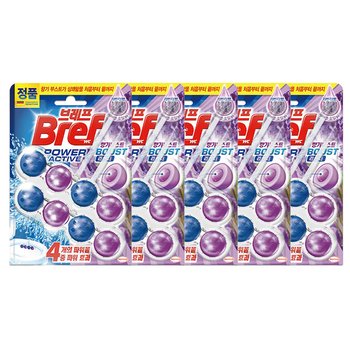 헨켈 브레프 거치식 변기세정제 파워액티브 프로방스 라벤더향 50g(2입)x5개