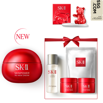 [신세계백화점][1A] SK-II NEW스킨파워 리뉴 크림 80g 세트 +매직베어 트레이 +모바일1만원권 2/24MMS발송