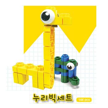 L 베베블럭 누리 144PCS 블록 빅세트 키디텍