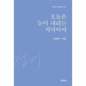 산지니 오늘은 눈이 내리는 저녁이야-017(산지니시인선)