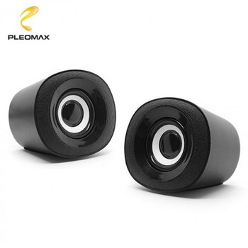 PLEOMAX 실용적인 2.0CH USB 멀티미디어 스피커(PLEO-S1)/BK