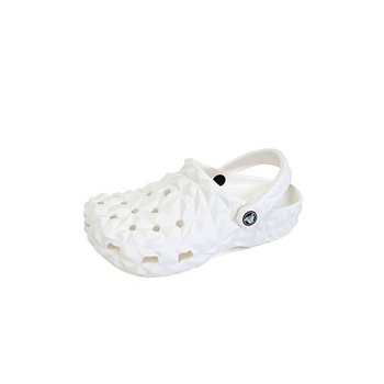 클래식 지오메트릭 남성 여성 공용 클로그 샌들 슬리퍼 화이트 209563-100